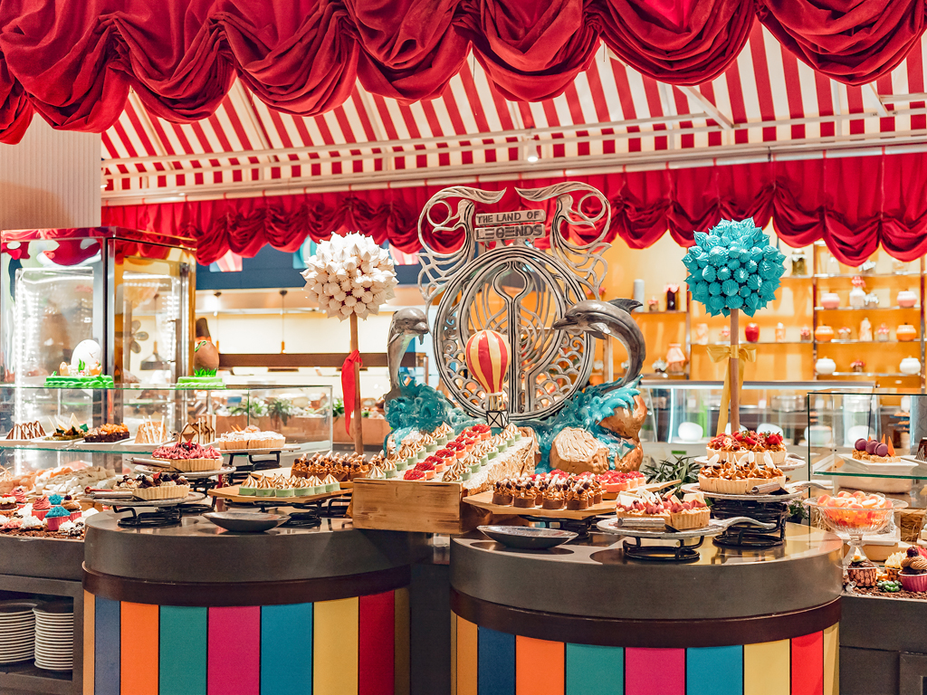 Dessertbord i All Inclusive-bufféten - Land of Legends Kingdom