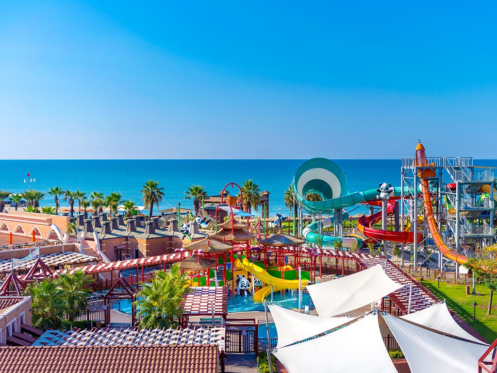 Vandlandet på hotellets område