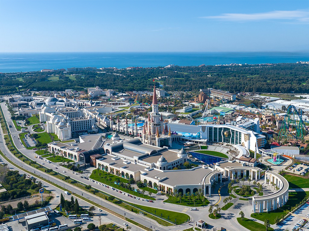 Hotelområdet og Land of Legends