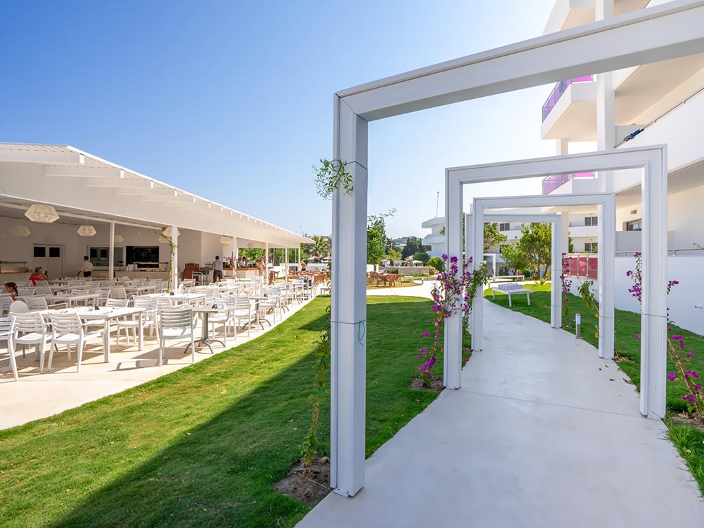 Buffétrestauranten og hotelområdet